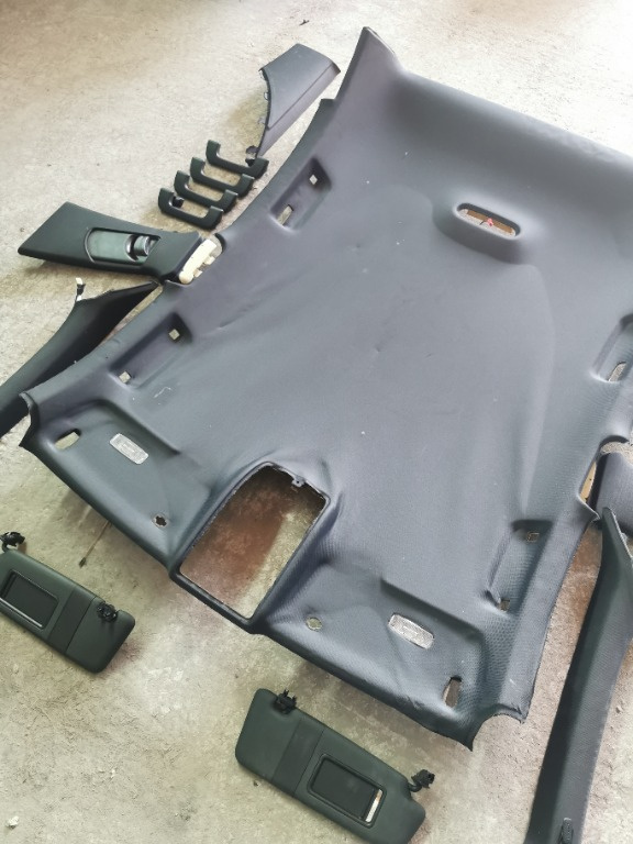 Plafon negru Audi A4 B8 berlina S line ornamente stalpi parasolar stalpi