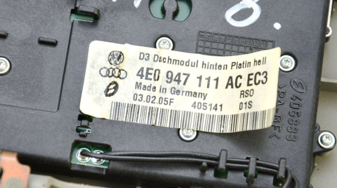 Plafoniera Audi A8 (4E) 2002 - 2010 Motorina 4E0947111AC, 4E0 947 111 AC, 4E0 947 111 , 4E0947111