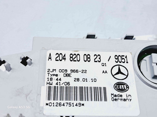 Plafoniera fata Mercedes Clasa C (W204) [Fabr 2007-2014] A2048200823 2.2 CDI 651911
