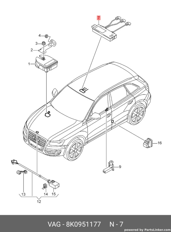 Plafoniera lumini Audi A4 B8 2.7 TDI CGK OEM 8K0951177