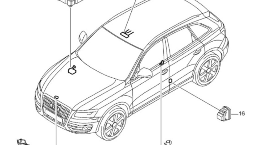 Plafoniera lumini Audi A4 B8 2.7 TDI CGK OEM 8K0951177