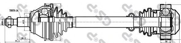 Planetara AUDI A3 (8L1) (1996 - 2003) GSP 261123 piesa NOUA