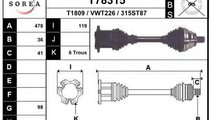 Planetara AUDI A3 (8P1) (2003 - 2012) EAI T78315 p...