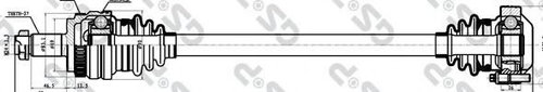 Planetara BMW Seria 1 Cupe (E82) (2007 - 2013) GSP 205023 piesa NOUA