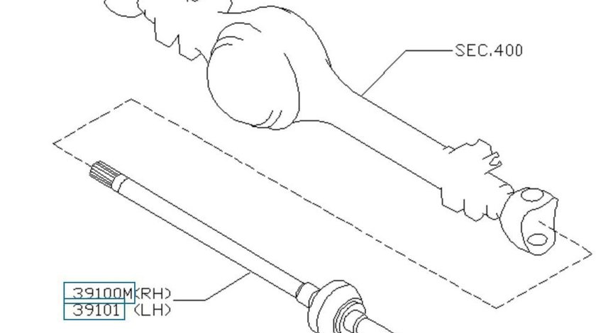 Planetara dreapta punte fata Nissan Patrol Y60 SKF 39100VB001