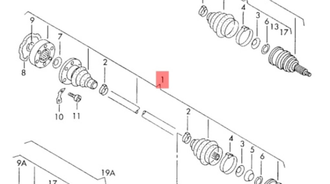 Planetara dreapta Volkswagen Caddy (9K9) 2000 1.9 SDI OEM 6K0407452GX