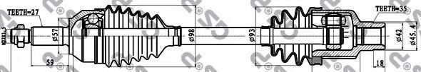 Planetara FORD MONDEO III Combi (BWY) (2000 - 2007) GSP 218028 piesa NOUA