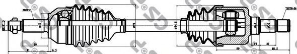 Planetara FORD MONDEO III Combi (BWY) (2000 - 2007) GSP 218027 piesa NOUA