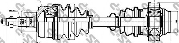 Planetara MERCEDES V-CLASS (638/2) (1996 - 2003) GSP 235003 piesa NOUA