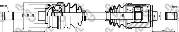 Planetara MITSUBISHI L 200 (K7, K6) (1996 - 2007) GSP 239007 piesa NOUA