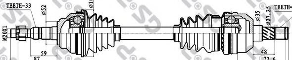 Planetara OPEL ASTRA G Cabriolet (F67) (2001 - 2005) GSP 244044 piesa NOUA