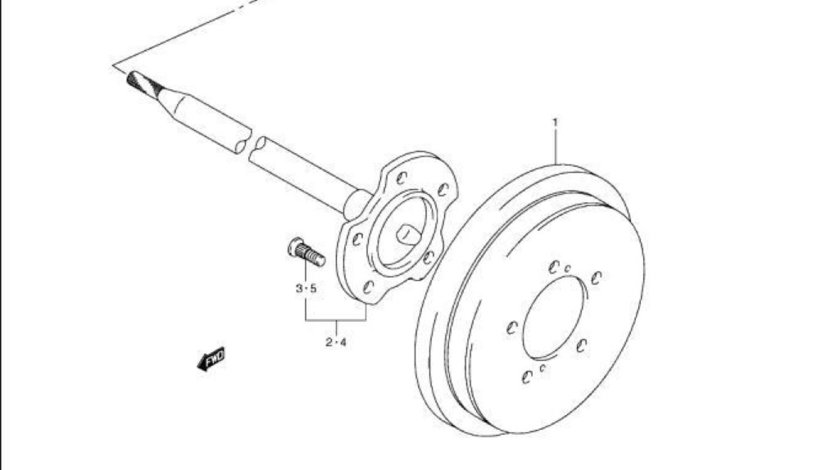 Planetara punte spate Suzuki Jimny SUZUKI OE 44210-81810