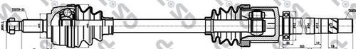 Planetara RENAULT GRAND SCENIC II (JM0/1) (2004 - 2016) GSP 250400 piesa NOUA