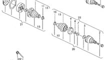 Planetara spate Audi A6 4F C6 3.0 TDI BMK OEM 4F05...