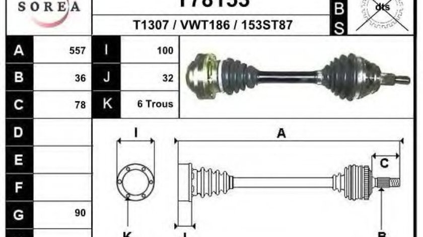 Planetara VW GOLF IV (1J1) (1997 - 2005) EAI T78153 piesa NOUA