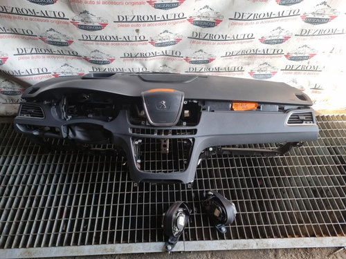 Plansa bord 9688550677 head up display cu centuri fata si airbag volan Peugeot 508 I RXH