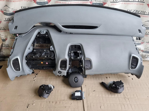 Plansa bord + Airbag volan 985707065R + Calculator airbag 985102936R + Airbag bord 985258129R Renaul...