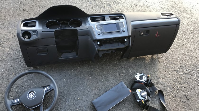 Plansa bord cu airbag si centuri Vw Golf 7 2013 2014 2015 2016