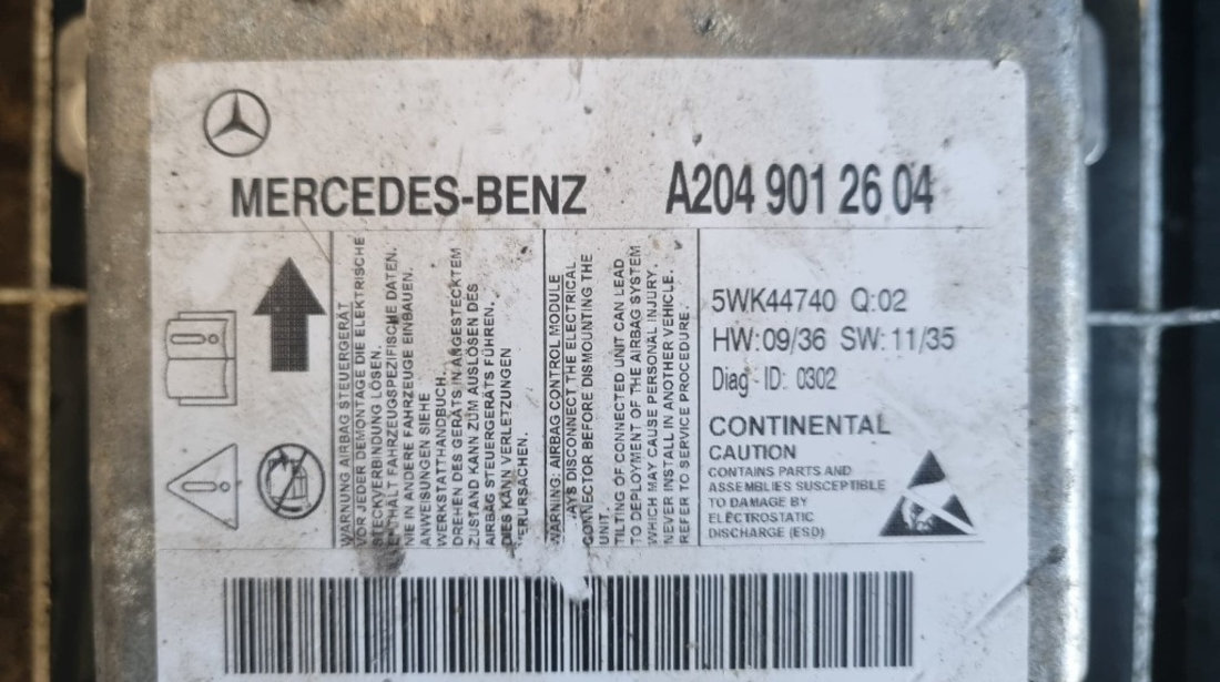 Plansa bord + kir airbag-uri MERCEDES-BENZ Clasa C Sedan (W204)