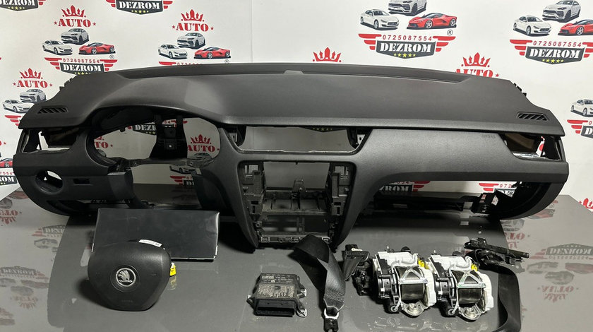 Plansa bord + kit airbag-uri ( volan + pasager, centuri fata + spate, calculator) Skoda Octavia Mk3 (