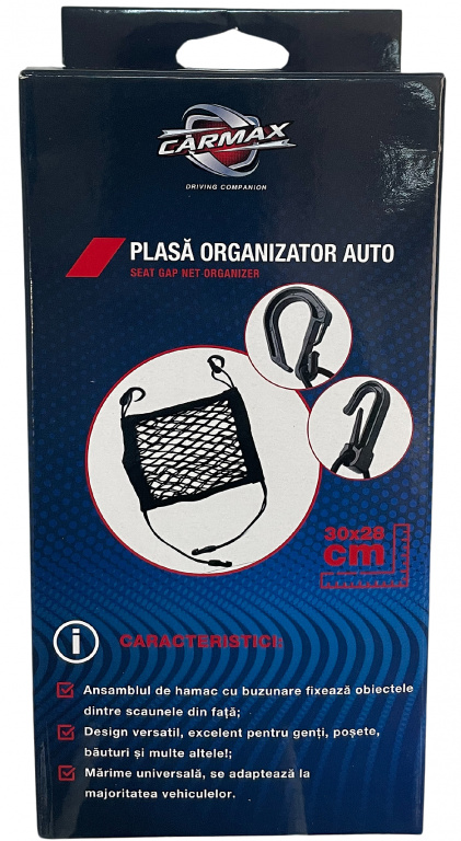 Plasa Organizatoare Intre Scaune Carmax 30x28cm Negru 54139