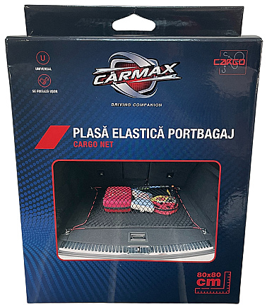 Plasa Organizatoare Portbagaj Carmax Negru 110x110cm 54134