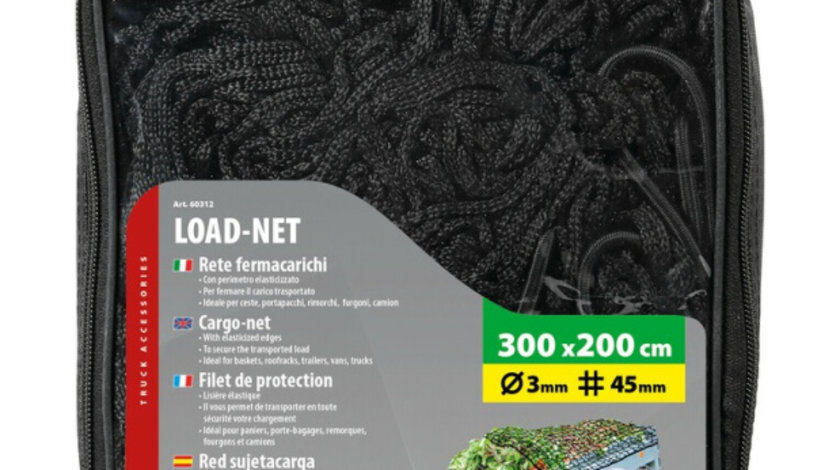 Plasa Protectie Remorca Lampa Cargo Net, 300 x 200cm LAM60312