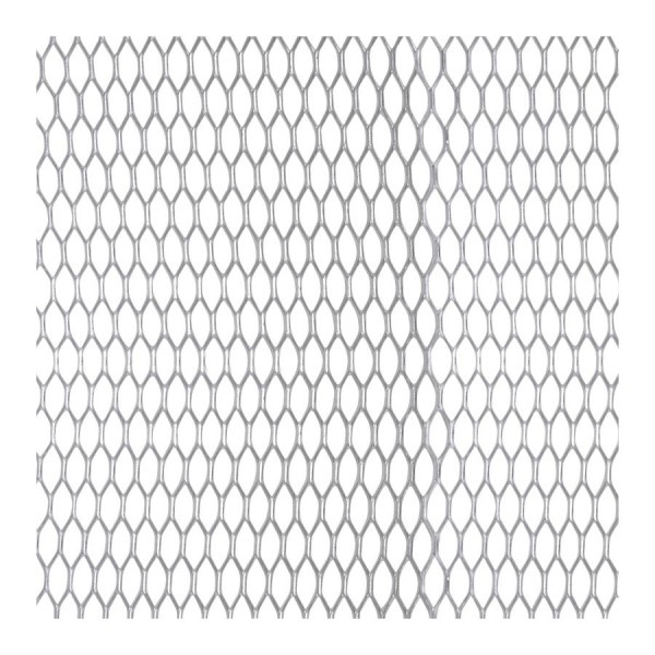 Plasa Tuning Aluminiu Argintiu 100x25cm Automax 9706