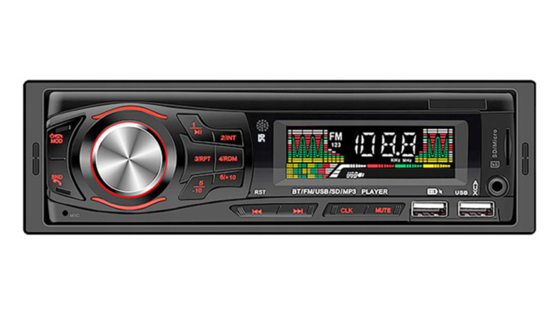 Player Auto, 4 x 50W, model 8021X, cu Radio, MP3, AUX, Card, Telecomanda AVX-WT-8021X