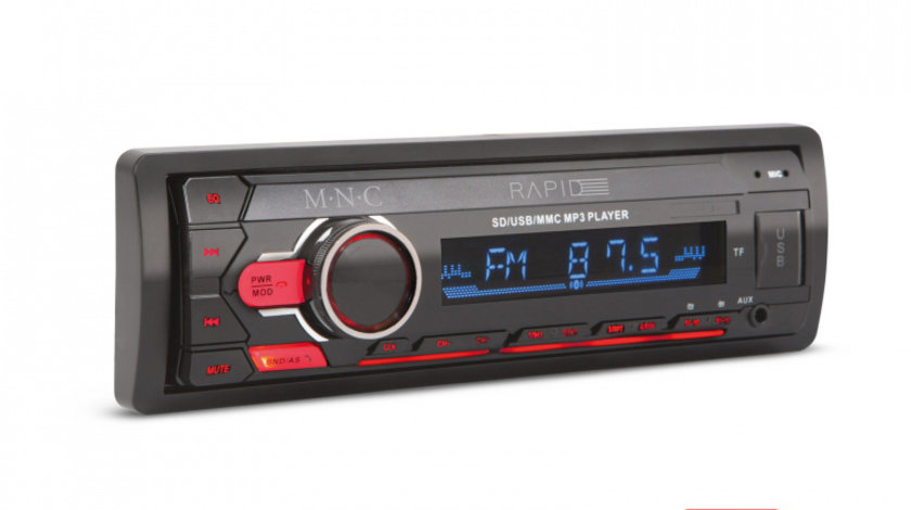 Player auto „Rapid” - 1 DIN - 4 x 50 W - BT - MP3 - AUX - SD - USB 39750