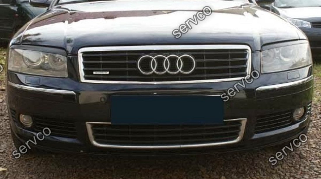 Pleoape faruri Audi A8 D3 2002-2009 plastic ABS ver1