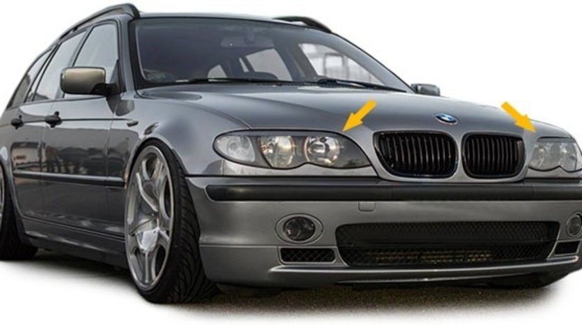 Pleoape faruri BMW E46 Sedan Touring 2001-2005 Facelift