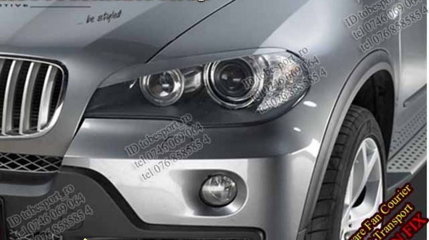 Pleoape faruri BMW X5 X6 E70 E71 Plastic ABS 45 EURO SETUL