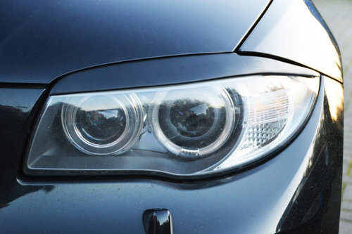 Pleoape Faruri set plastic ABS pentru BMW 1er E82//88 2007-2013 Coupe + Cabrio doar pentru compatibi...
