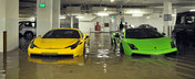 Ploaia din Singapore transforma masinile luxoase in amfibii