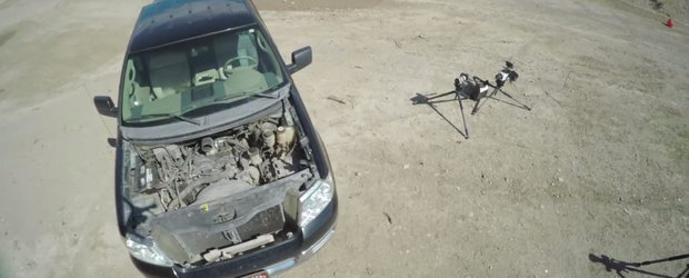 Poate 'ucide' un glont de calibrul 50 motorul V8 al unei camionete Ford?