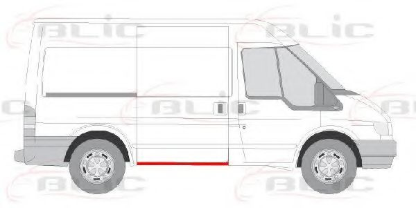 Podea FORD TRANSIT caroserie (FA) (2000 - 2006) BLIC 6505-06-2509001P piesa NOUA