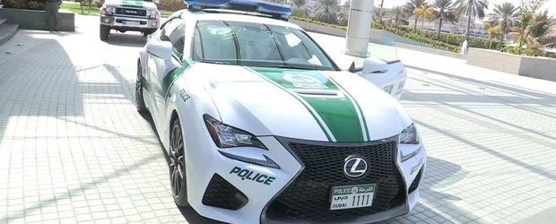 Politia din Dubai are o noua jucarie pe maini: un Lexus RC-F de 477 CP