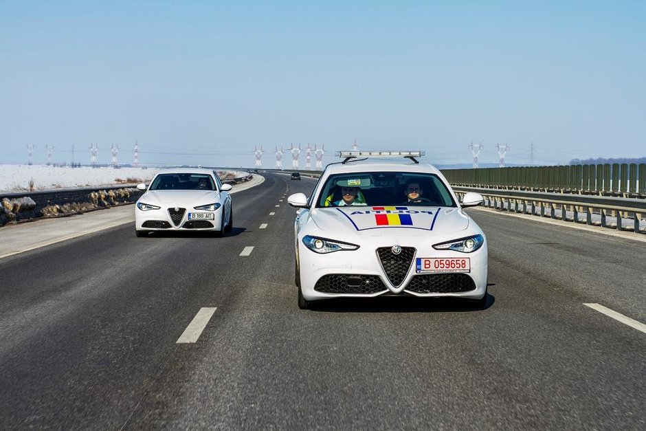 Politia Rutiera Ilfov primeste in dotare o autospeciala Alfa Romeo Giulia