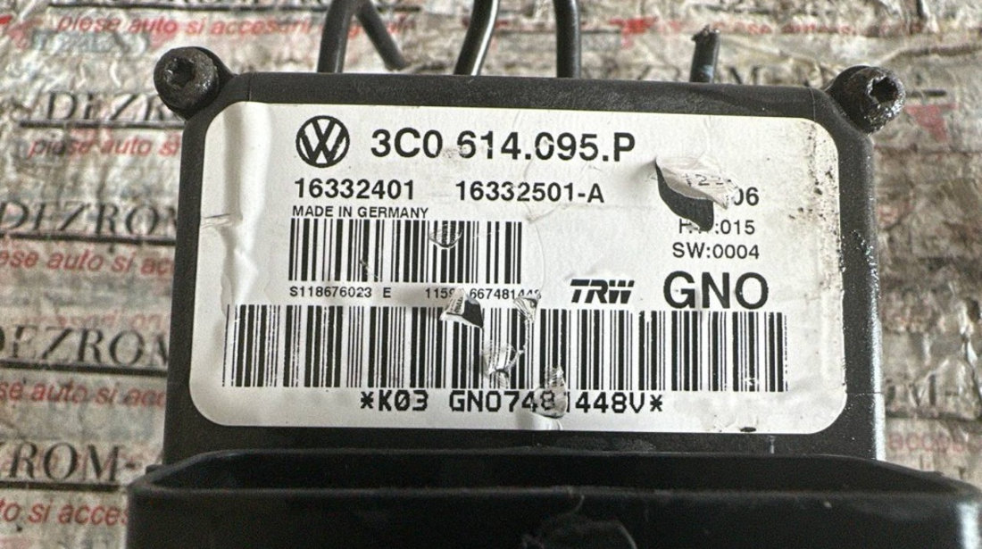 Pompa ABS 3C0614095P VW Passat B6 Variant (3C5) 2.0 TDI 16V 4motion 140 cai