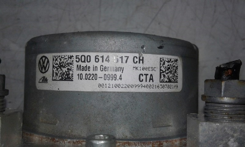 Pompa ABS ATE VOLKSWAGEN TIGUAN 5Q0 614 517 CH / 5Q0614517CH / 5Q0614517AH / 10.0916-4327 3 / 10 0916 4327 3 / 10091643273 / 10.0625-3649 1 / 10 0625 3649 1 / 10062536491 / 28515876323 / 10 0220 0999 4 / 10022009994 / KKK5Q0 614 517 CH / 5Q0614517CH