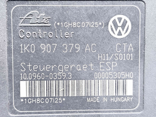 Pompa ABS AUDI A3 (8P1) [Fabr 2003-2012] 1K0907379AC / 1K0614517AE 1.9 TDI BLS 77KW / 105CP