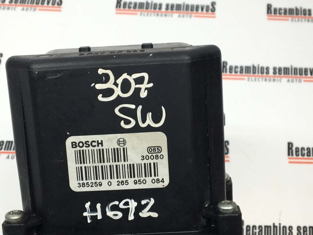 Pompa ABS BOSCH PEUGEOT 307 0 265 225 188 / 0265225188 / 96 482 655 80 / 9648265580 / 0 265 950 084 / 0265950084 / KK0 265 225 188 / 0265225188 / 96 482 655 80 / 9648265580 / 0 265 950 084 / 0265950084 / KK