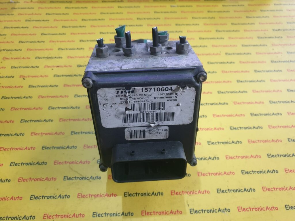 Pompa Abs ESP Peugeot 407, 9661731180, 15710604, S118676001N, 15710504D,