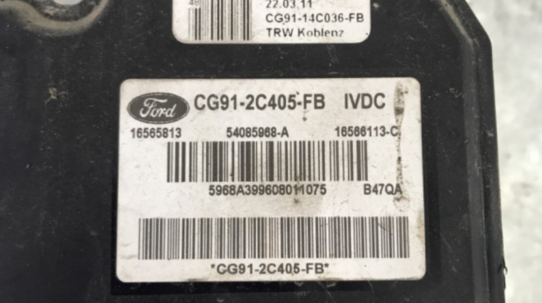 Pompa abs Ford Mondeo MK4 Facelift 2.2 TDCi Durashift , 200cp sedan 2011 (CG912C405FB)
