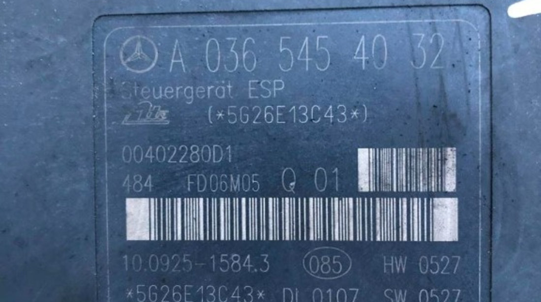 Pompa ABS Mercedes C Class w203 cod A0365454032