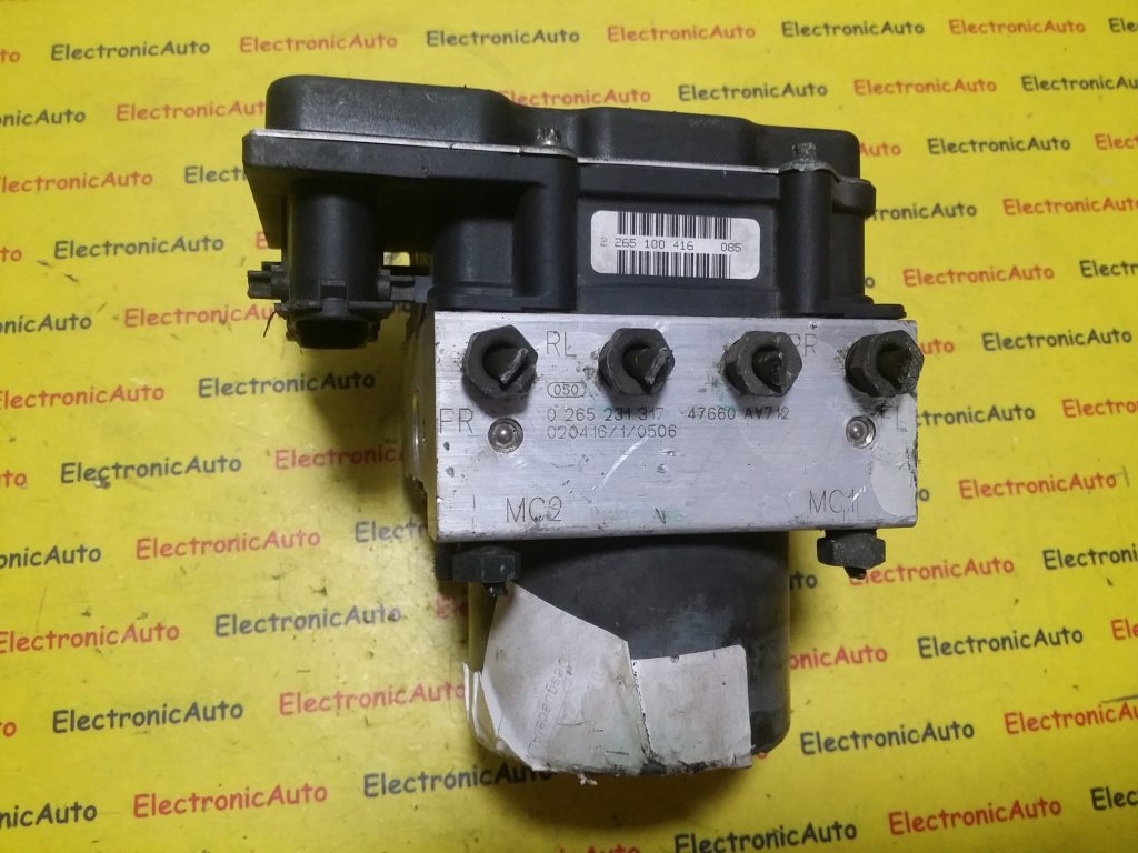 Pompa ABS Nissan Primera, 0265231317, 47660AV712, 0265800334,