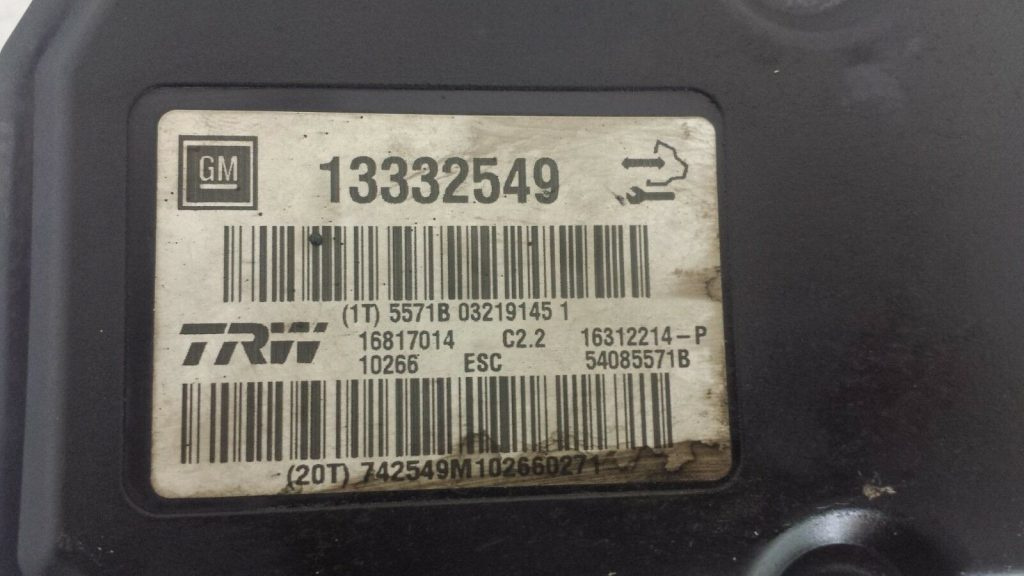 Pompa ABS Opel INSIGNIA, 13332549, 54085571B, 16817014, 16312214P,