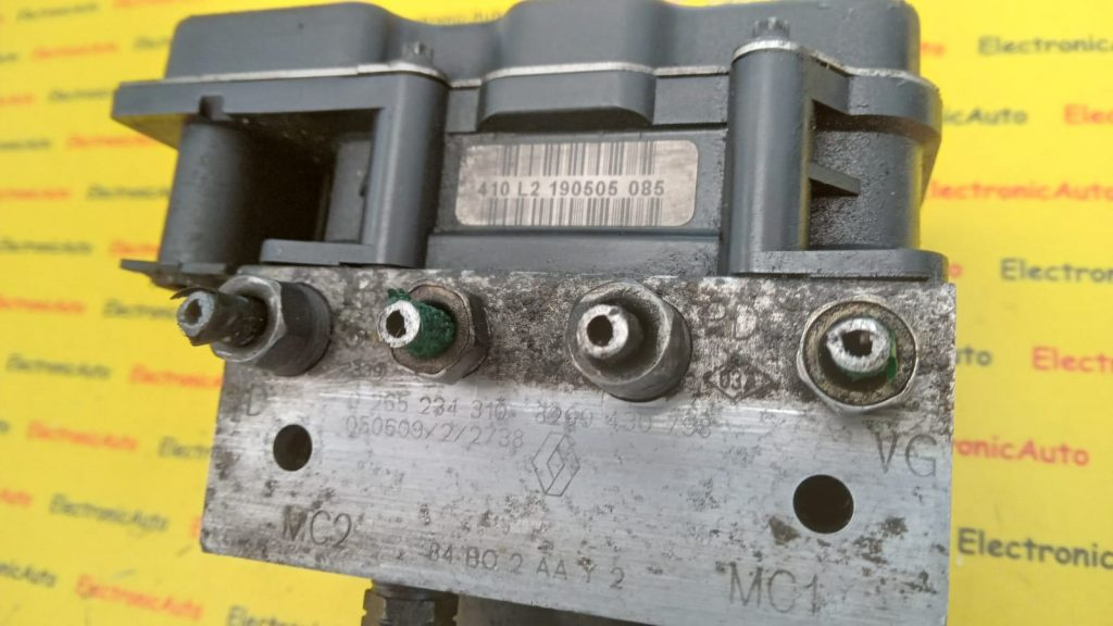Pompa ABS Renault Megane Scenic, 0265234310, 8200430798, 0265950300,