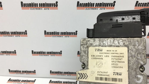 Pompa ABS TRW LANCIA YPSILON 54084694E / 51761947 / 13509004K / 13664104 / EBC430EV54084694E / 51761...
